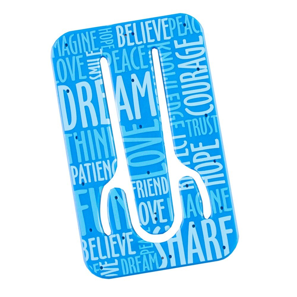 Suport telefon flexibil Cuvinte Albastre, TG by AleXer, 8190138, albastru, plastic, metal, saculet si laveta incluse