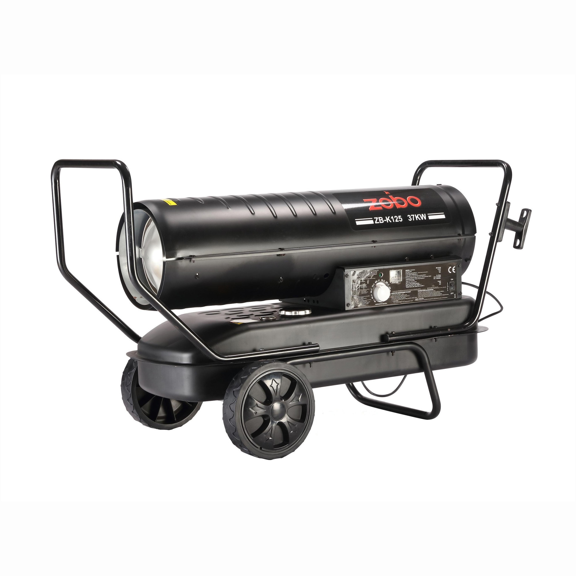 Tun industrial de aer cald Zobo ZB-K125, 37 kW, 125.000 BTU/ora, 38 l rezervor, 38 Kpa, diesel