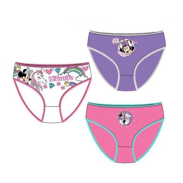 Set 3 perechi de chiloti, Minnie si unicornul 116 - 128 cm