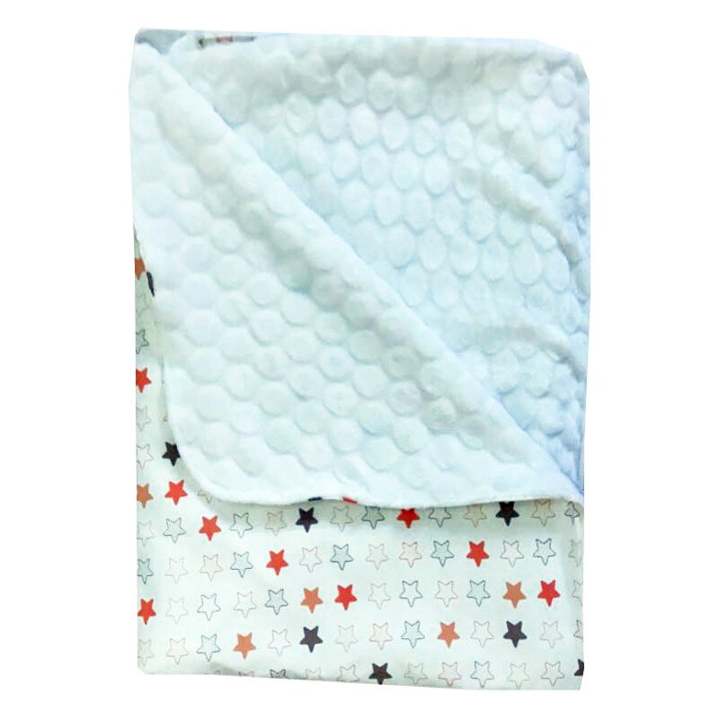 Paturica dubla de iarna 90x70 cm Deseda Stelute multicolore