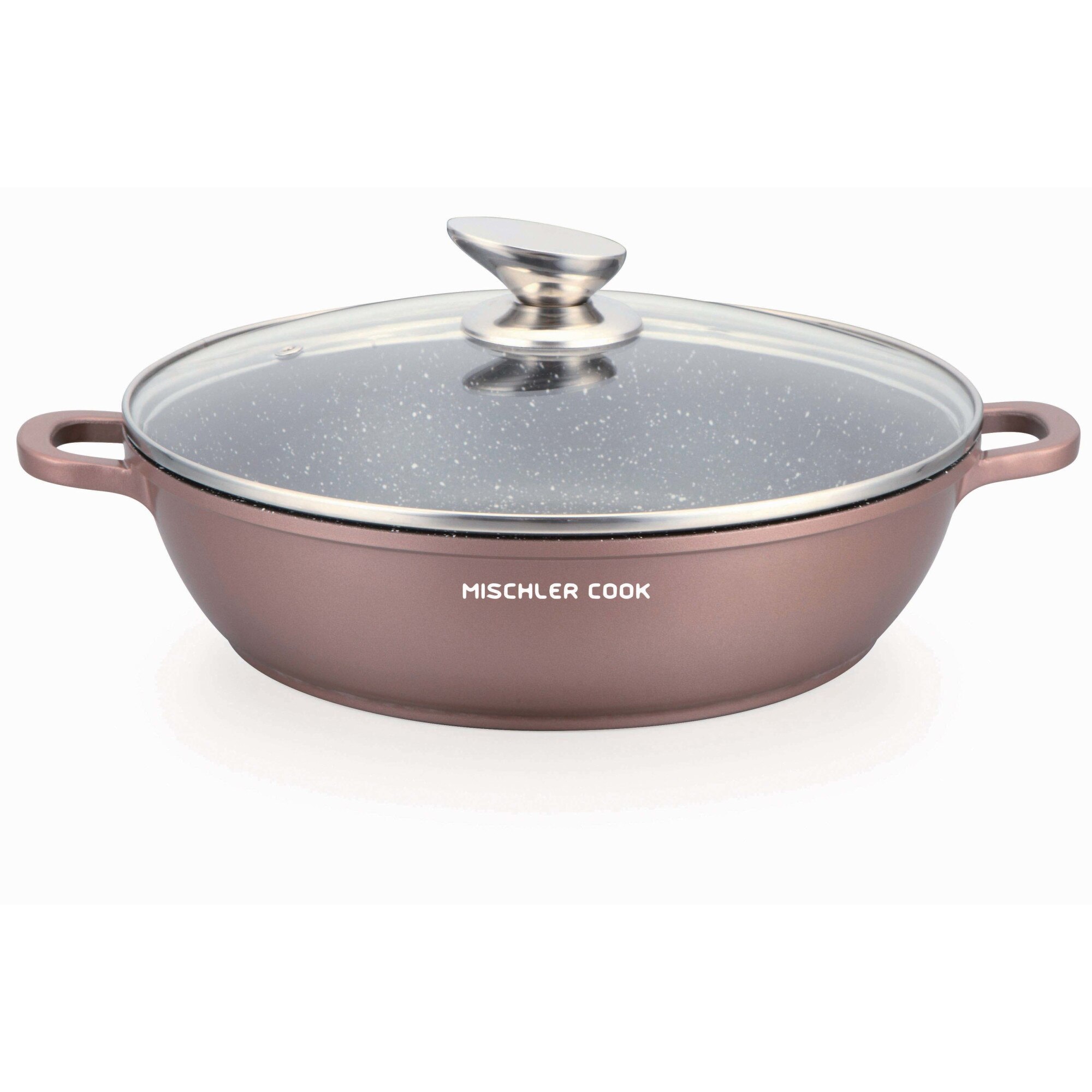 Cratita cu capac 24cm , invelis marmura, Mischler Cook, dar24