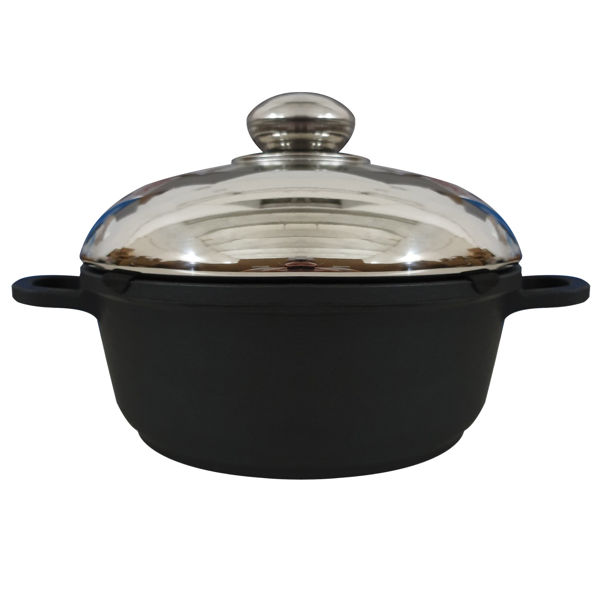 Oala cu capac Dessini, 20 cm / 2.9 l, Aluminiu greu de calitate superioara, Fund in spirala