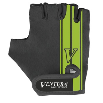Set Manusi bicicleta VENTURA (Negru/Verde)-L/XL Set Manusi bicicleta VENTURA (Negru/Verde)-L/XL