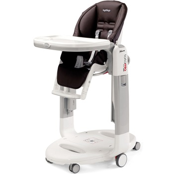 Scaun de masa 3 in 1 Peg Perego Tatamia Cacao, cu balansoar, de la nastere, Maro inchis Scaun de masa 3 in 1 Peg Perego Tatamia Cacao, cu balansoar, de la nastere, Maro inchis