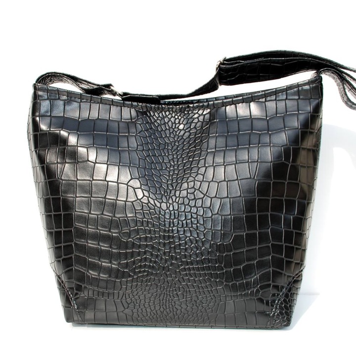 SuziartBag koala női táska, fekete krokodil