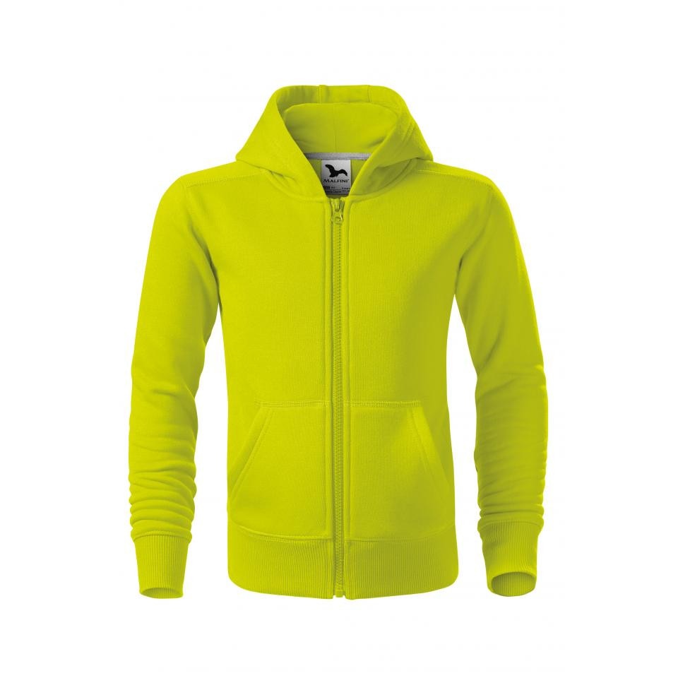 Hanorac pentru copii Trendy Zipper, Lime