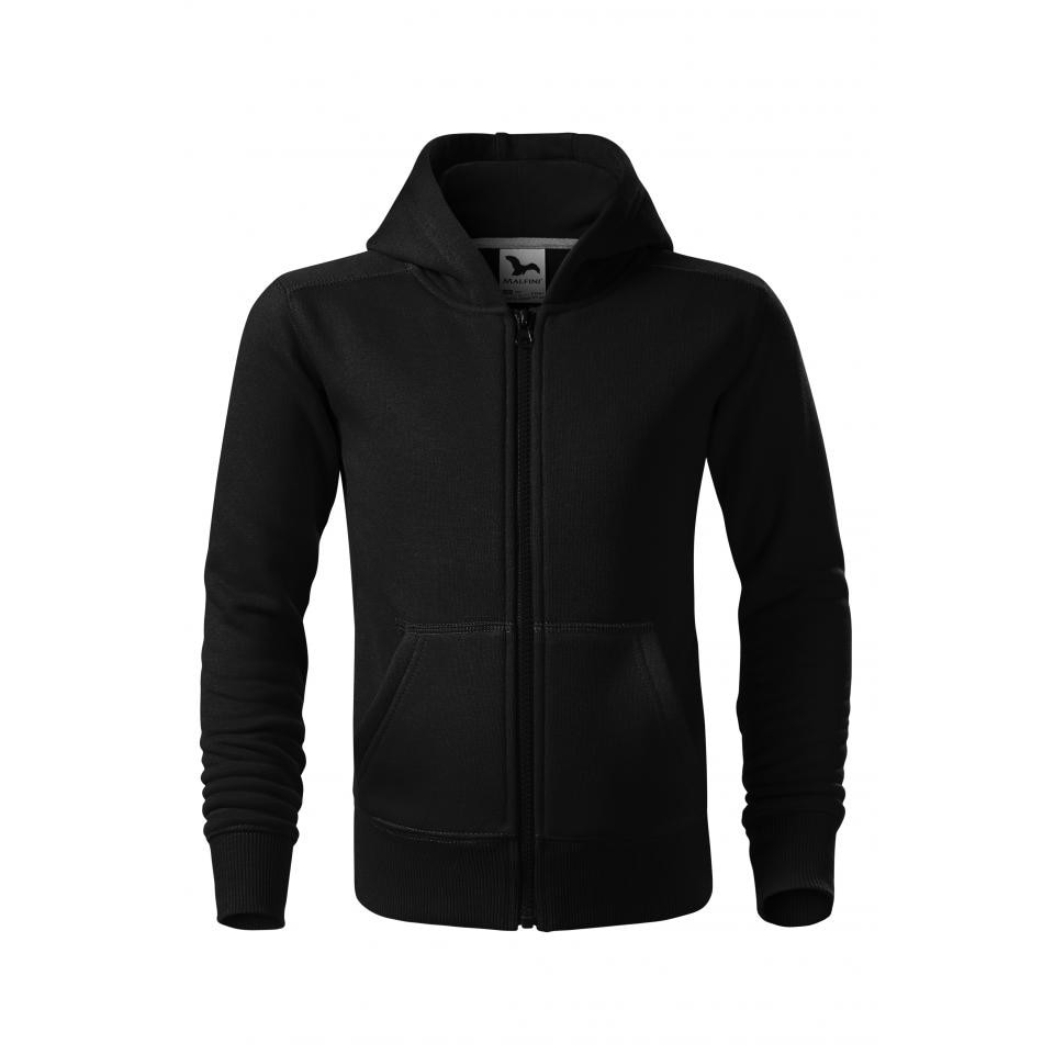 Hanorac pentru copii Trendy Zipper, Negru