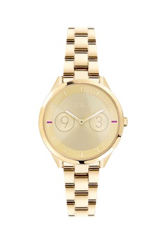 Furla, Ceas analog cu bratara metalica, Auriu Furla, Ceas analog cu bratara metalica, Auriu