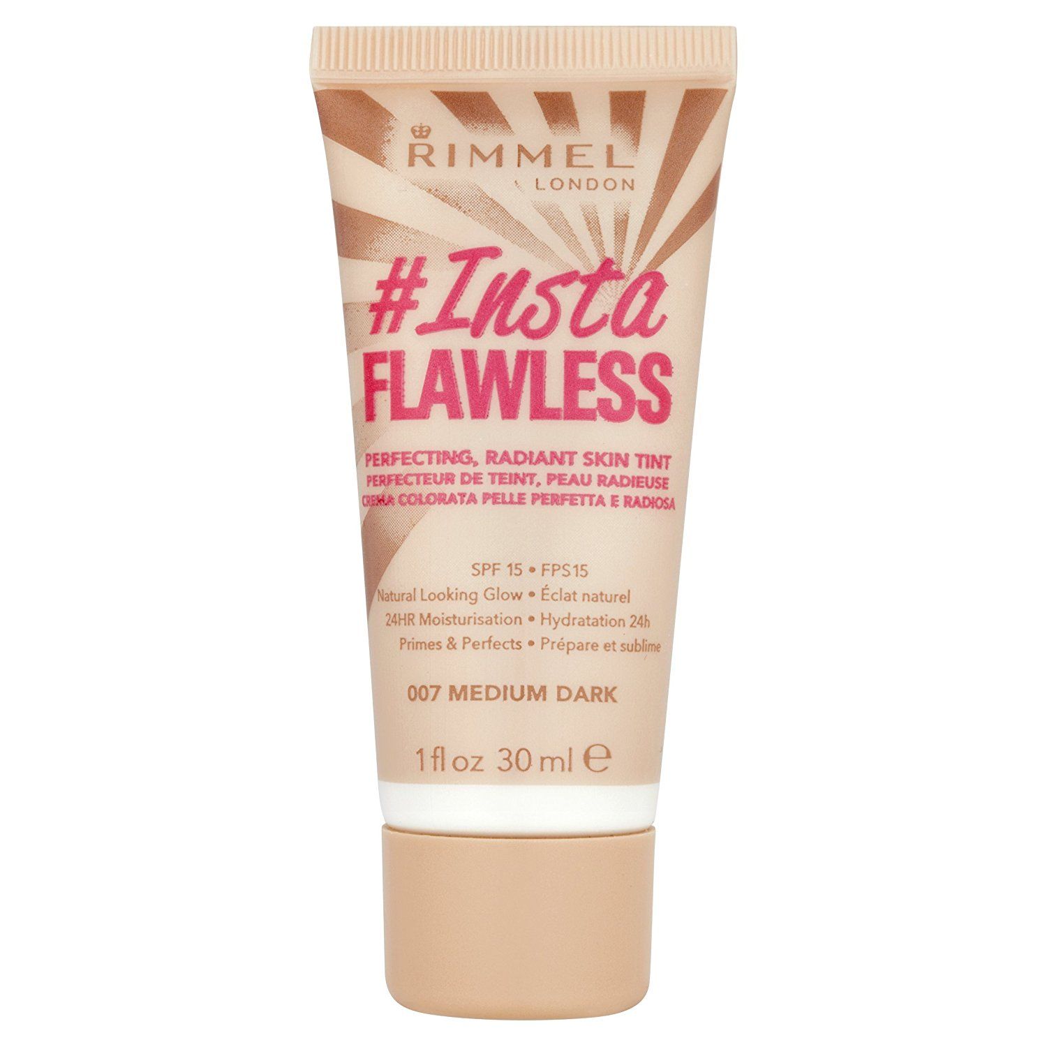 Fond de ten Rimmel London Insta Flawless, 007 Medium Dark, 30ml