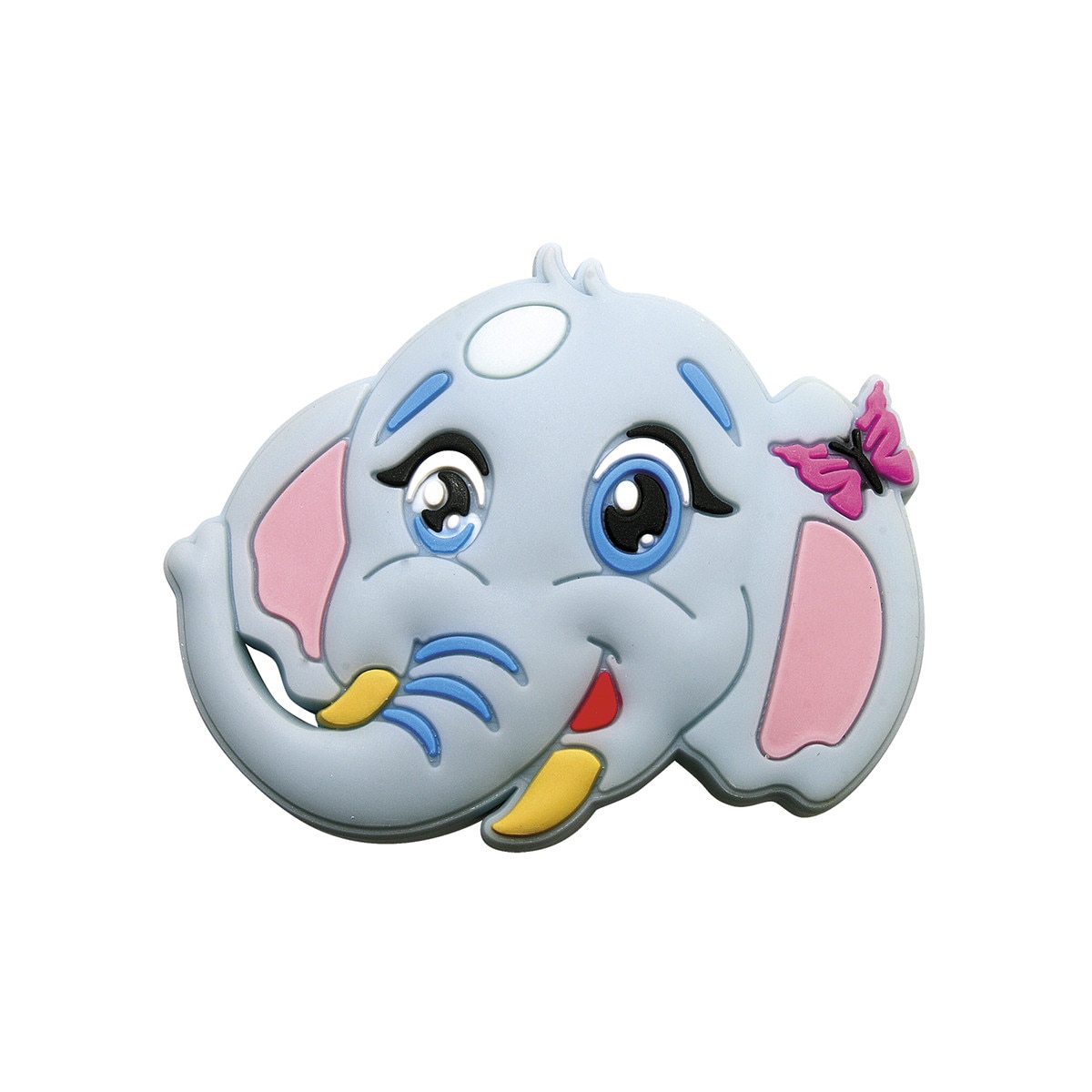 Buton mobilier copii, elefant, cauciuc, 37x47 mm