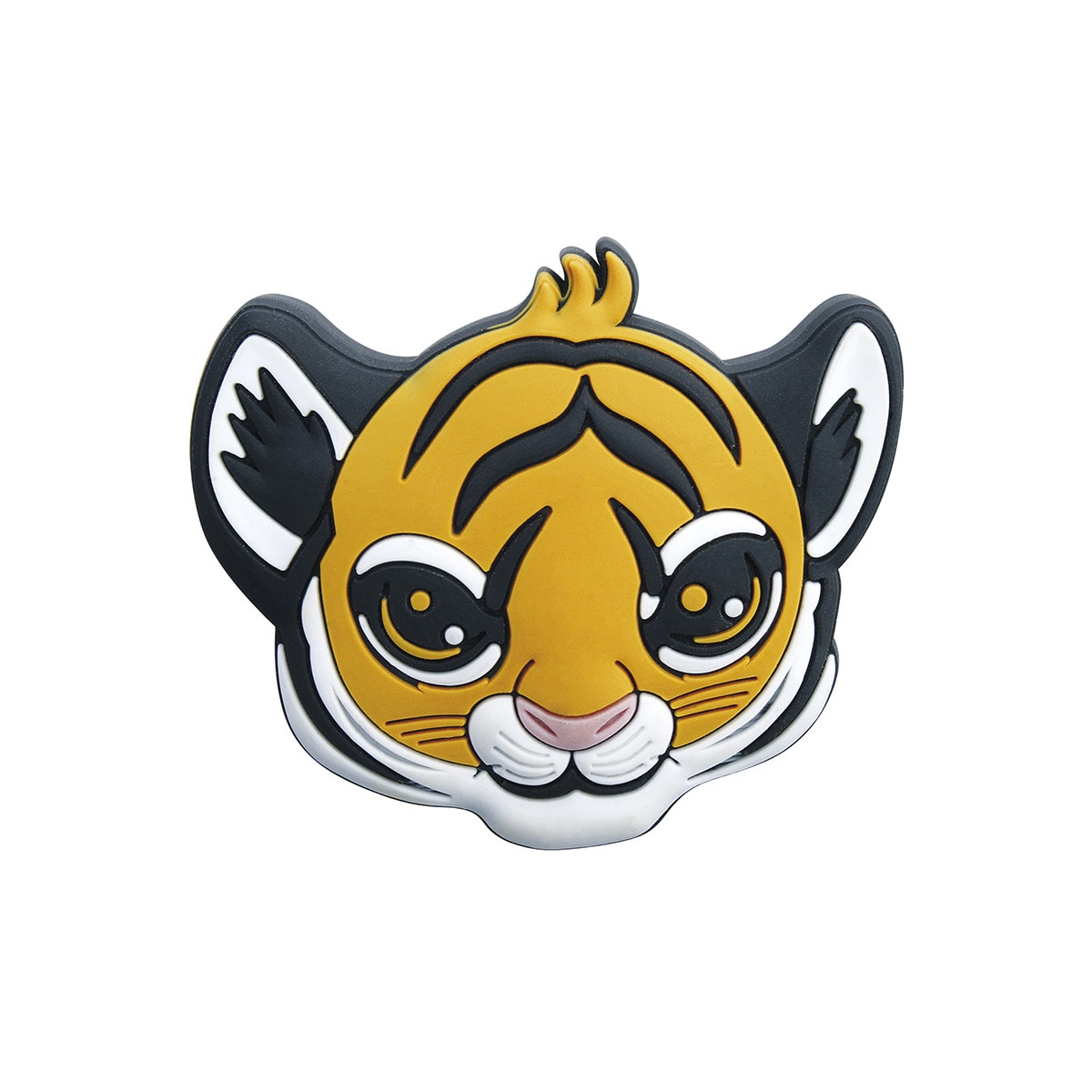 Buton mobilier copii, tigru, cauciuc, 40x47 mm