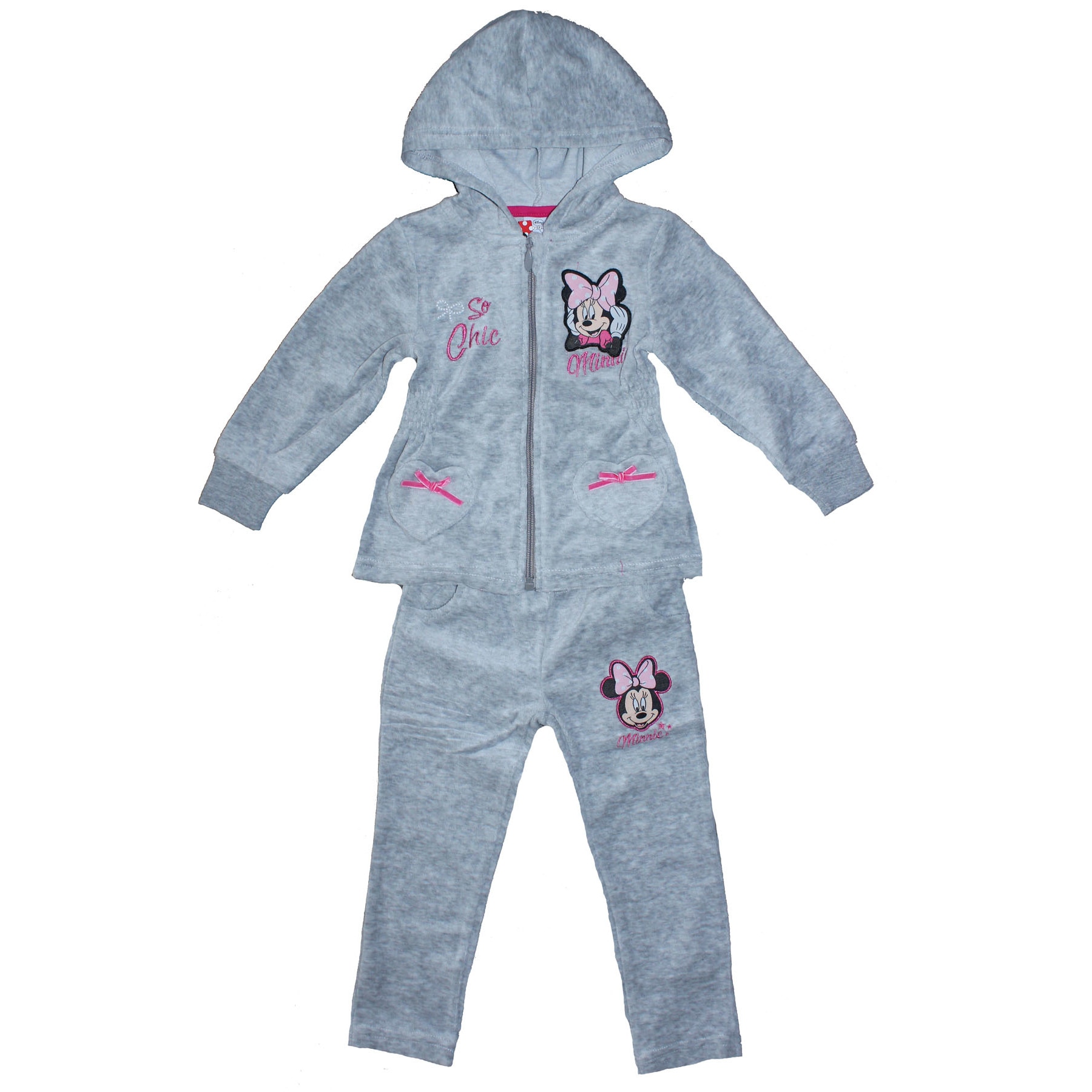 Trening velur, So chic Minnie Mouse, gri