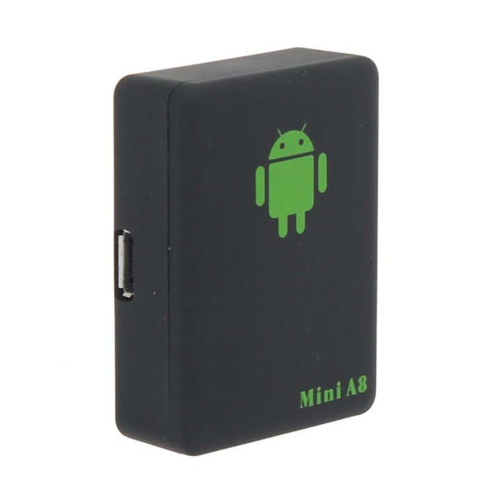 Dispozitiv de urmarire Prolight Mini A8, GPS, SIM, Android, Negru