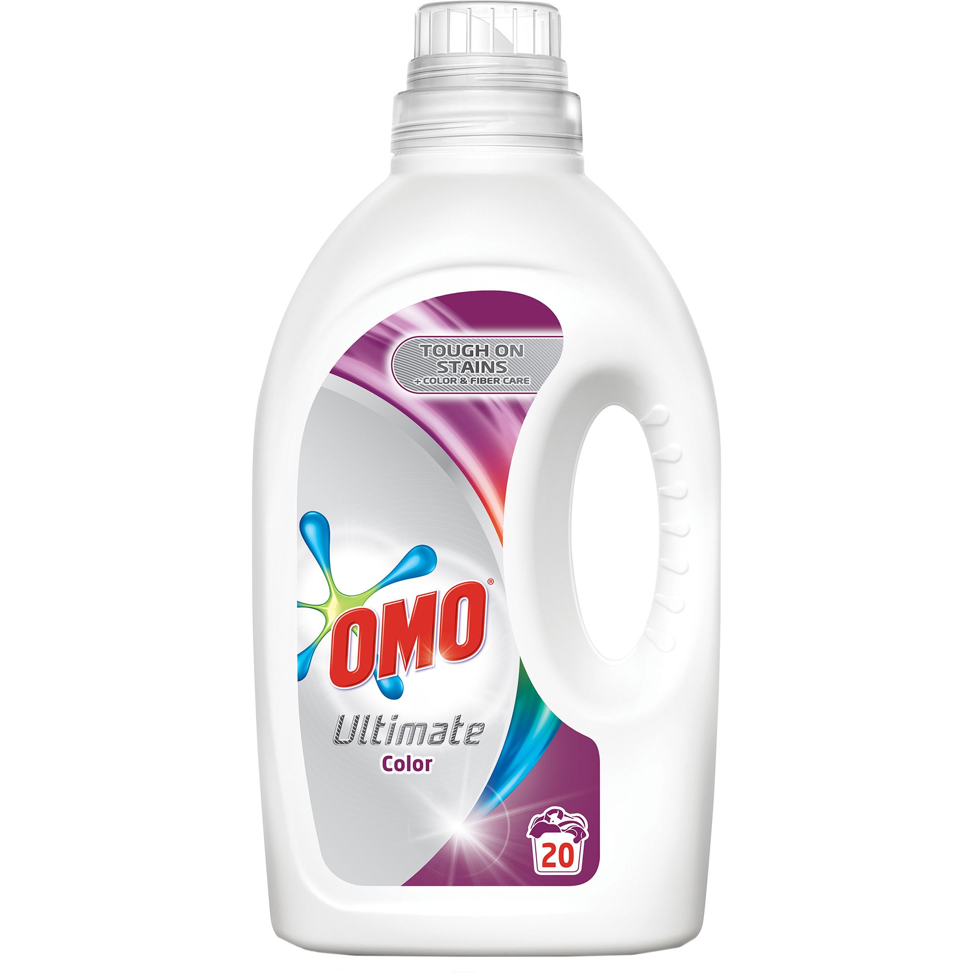 Detergent lichid rufe Omo Ultimate Color, 1 L, 20 spalari