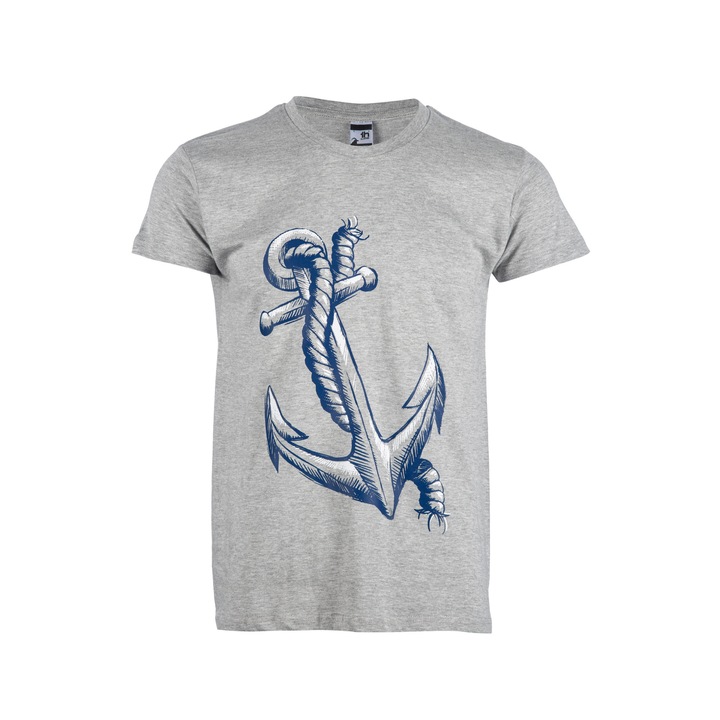 Gyermek póló, Printex, horgony, szürke