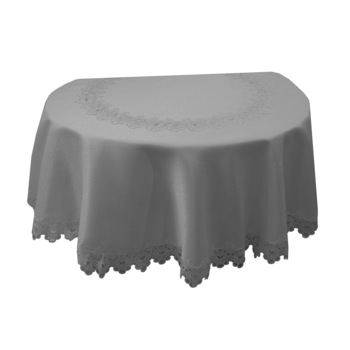 Fata de masa rotunda cu dantela Ø 220 cm, Alba Fata de masa rotunda cu dantela Ø 220 cm, Alba