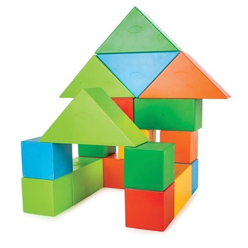 Set 60 cuburi Maxi de constructie figuri geometrice mari Set 60 cuburi Maxi de constructie figuri geometrice mari