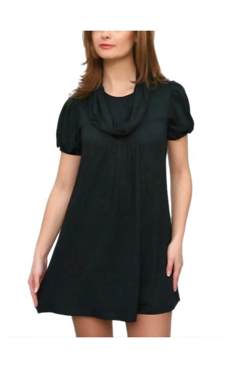 Черна рокля от трико, Евиза, черна, размер M