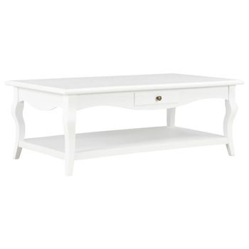 Masuta de cafea, vidaXL, MDF, 110 x 60 x 40 cm, Alb Masuta de cafea, vidaXL, MDF, 110 x 60 x 40 cm, Alb