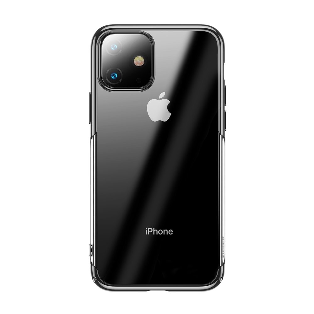 Husa iPhone 11 Baseus Electroplating Transparenta Black