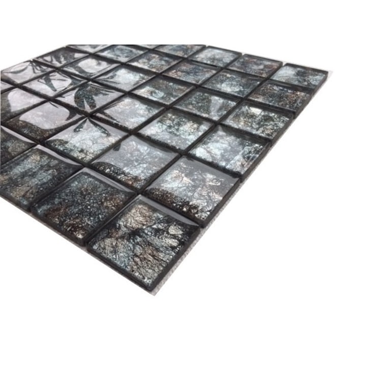 Стъклена мозайка Лукс - Сребро 50х50 - 005