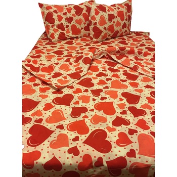 Set lenjerie pat dublu, din bumbac 100%, patru piese, by Liz Line-D4126 Set lenjerie pat dublu, din bumbac 100%, patru piese, by Liz Line-D4126