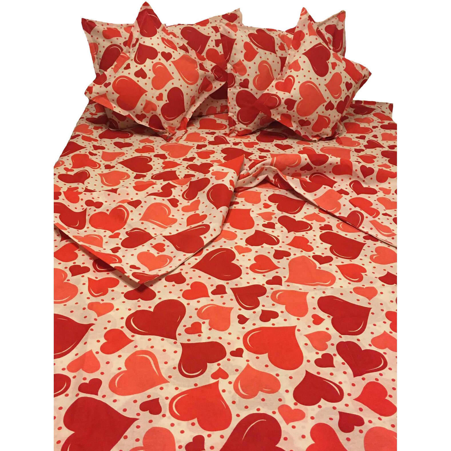 Set lenjerie pat single, din bumbac 100%, sase piese, by Liz Line-S6126