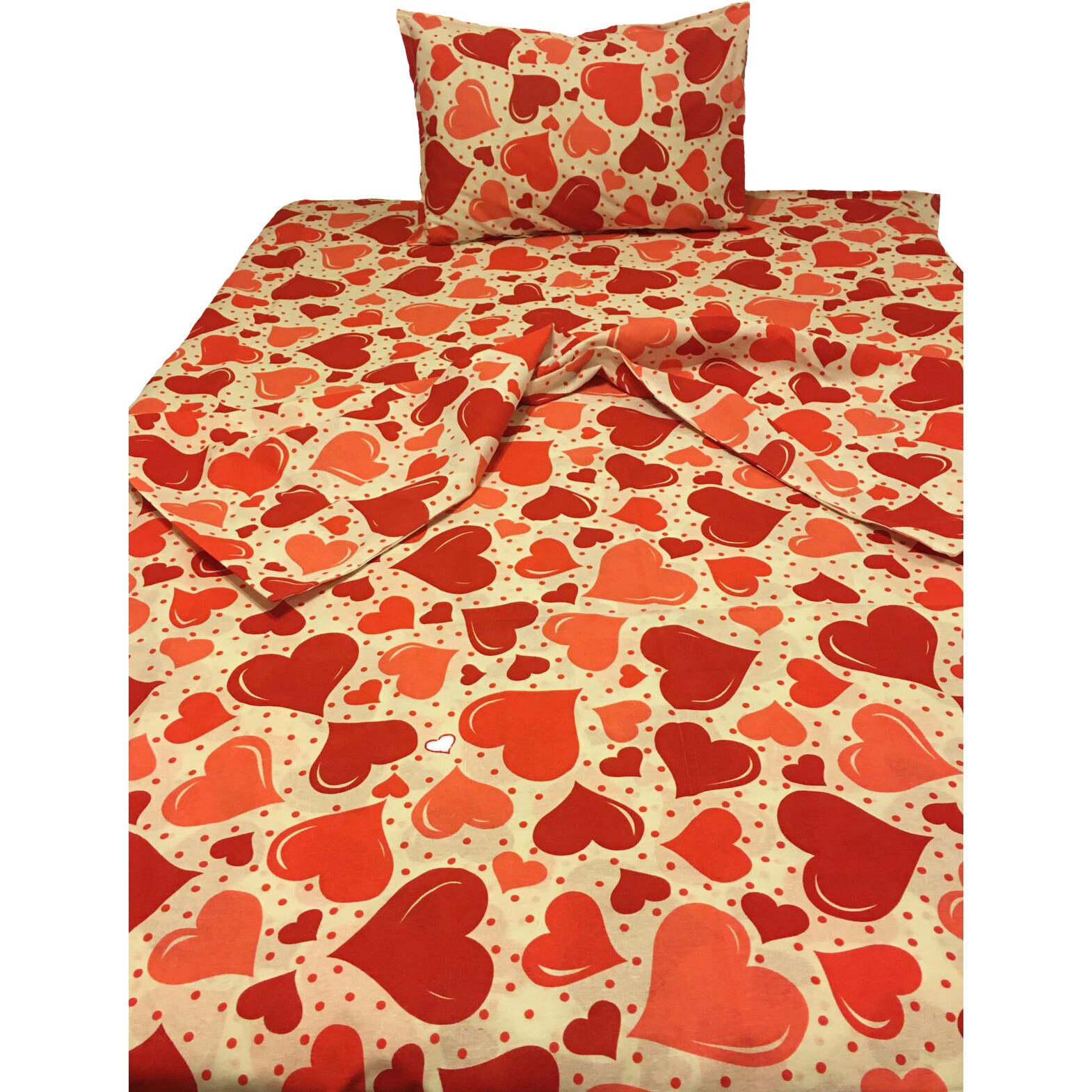 Set lenjerie pat single, din bumbac 100%, trei piese, by Liz Line-SP3126