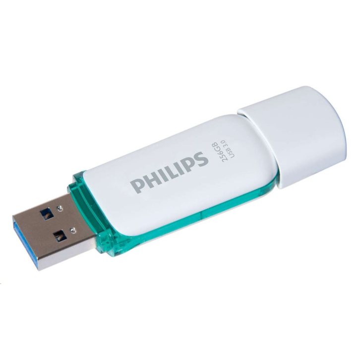 Philips FM25FD75B USB флаш памет 256 GB USB Тип-A 3.2 Gen 1 (3.1 Gen 1) Туркоазен, Бяла