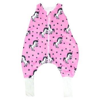 Sac de dormit de iarna, cu picioare din cocolino 5-7 ani Deseda unicorni pe roz Sac de dormit de iarna, cu picioare din cocolino 5-7 ani Deseda unicorni pe roz