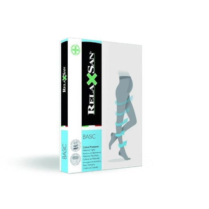 Ciorapi compresivi gravide medicinali Relaxsan 790, tip pantalon 12-17mm Hg, 70 DEN, Bej, 3