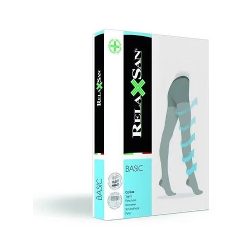 Ciorapi elastici compresie medie, Relaxsan, tip pantalon, bej (Soleil ...