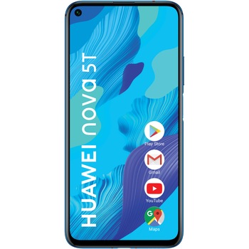 Telefon mobil Huawei Nova 5T, Dual SIM, 128GB, 6GB RAM, 4G, Crush Blue Telefon mobil Huawei Nova 5T, Dual SIM, 128GB, 6GB RAM, 4G, Crush Blue