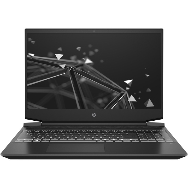 Laptop Gaming HP Pavilion 15-ec0044nq cu procesor AMD Ryzen™ 7 3750H pana la 4.00 GHz, 15.6", Full HD, 8GB, 1TB HDD + 256GB SSD, NVIDIA® GeForce® GTX 1660 Ti Max-Q 6GB, Free DOS, Black