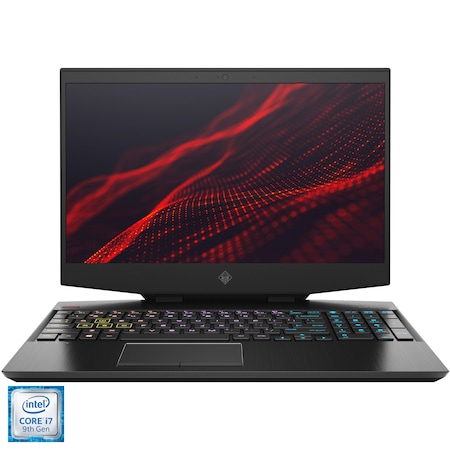 Laptop Gaming OMEN by HP 17-cb0006nq cu procesor Intel® Core™ i7-9750H pana la 4.50 GHz, 17.3", Full HD, IPS, 144Hz, G-Sync, 32GB, 512GB SSD, Nvidia GeForce RTX 2070 8GB, Free DOS, Black