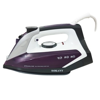 Fier de calcat Sokany 2200 W, Auto-Curatare, Talpa ceramica, Anti-calc, Anti-picurare, Alb/Mov Fier de calcat Sokany 2200 W, Auto-Curatare, Talpa ceramica, Anti-calc, Anti-picurare, Alb/Mov