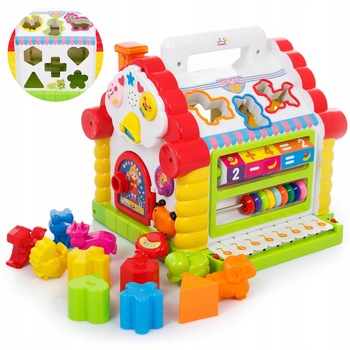 Casuta educativa, MAGIC HOUSE, cu Sortator si Pian, melodii vesele, sunete de animale, efecte luminoase, multicolor Casuta educativa, MAGIC HOUSE, cu Sortator si Pian, melodii vesele, sunete de animale, efecte luminoase, multicolor