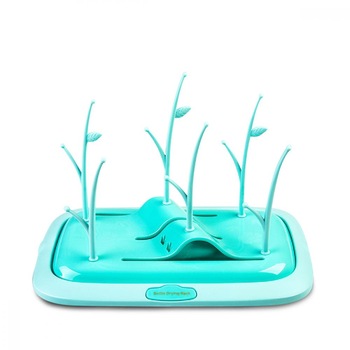 Suport pentru uscare biberoane Drying Rack Coral Green Suport pentru uscare biberoane Drying Rack Coral Green