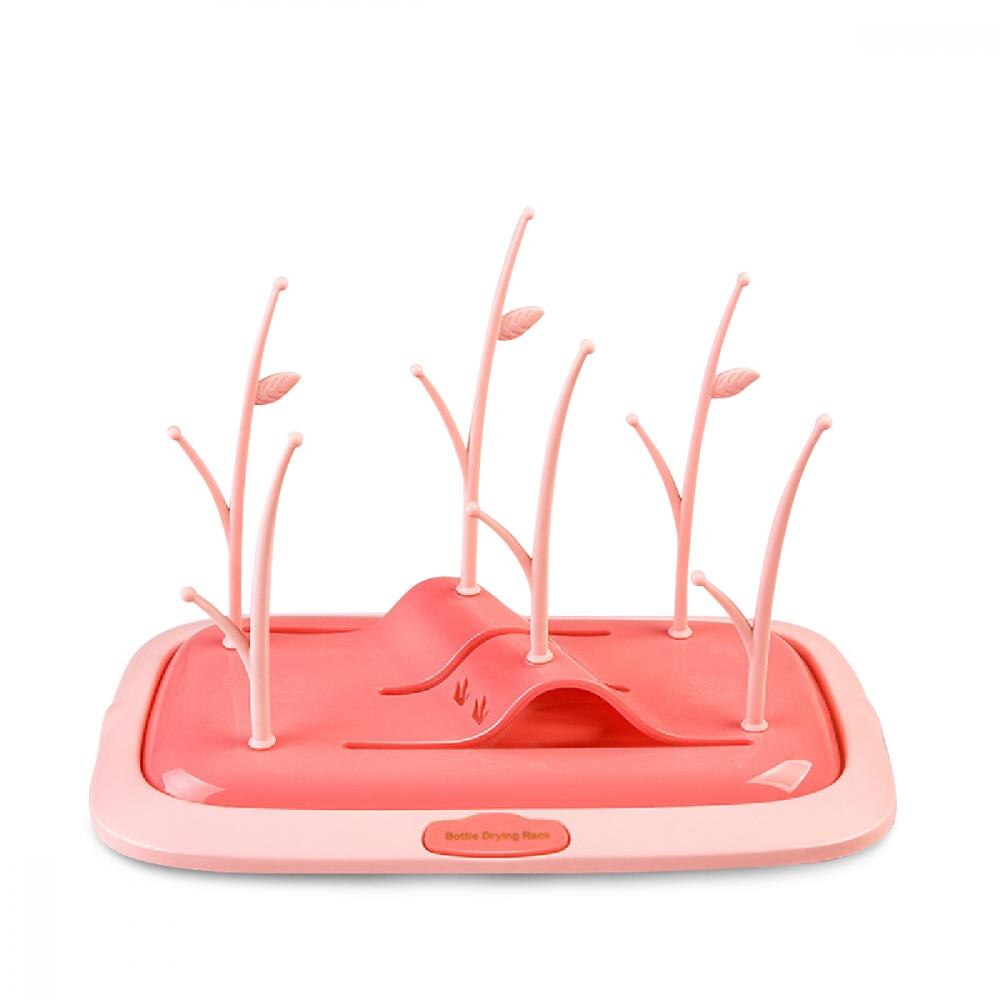 Suport pentru uscare biberoane Drying Rack Coral Pink