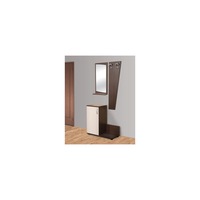 Cuier PRTV01, 81x36x200cm,wenge+prun alb