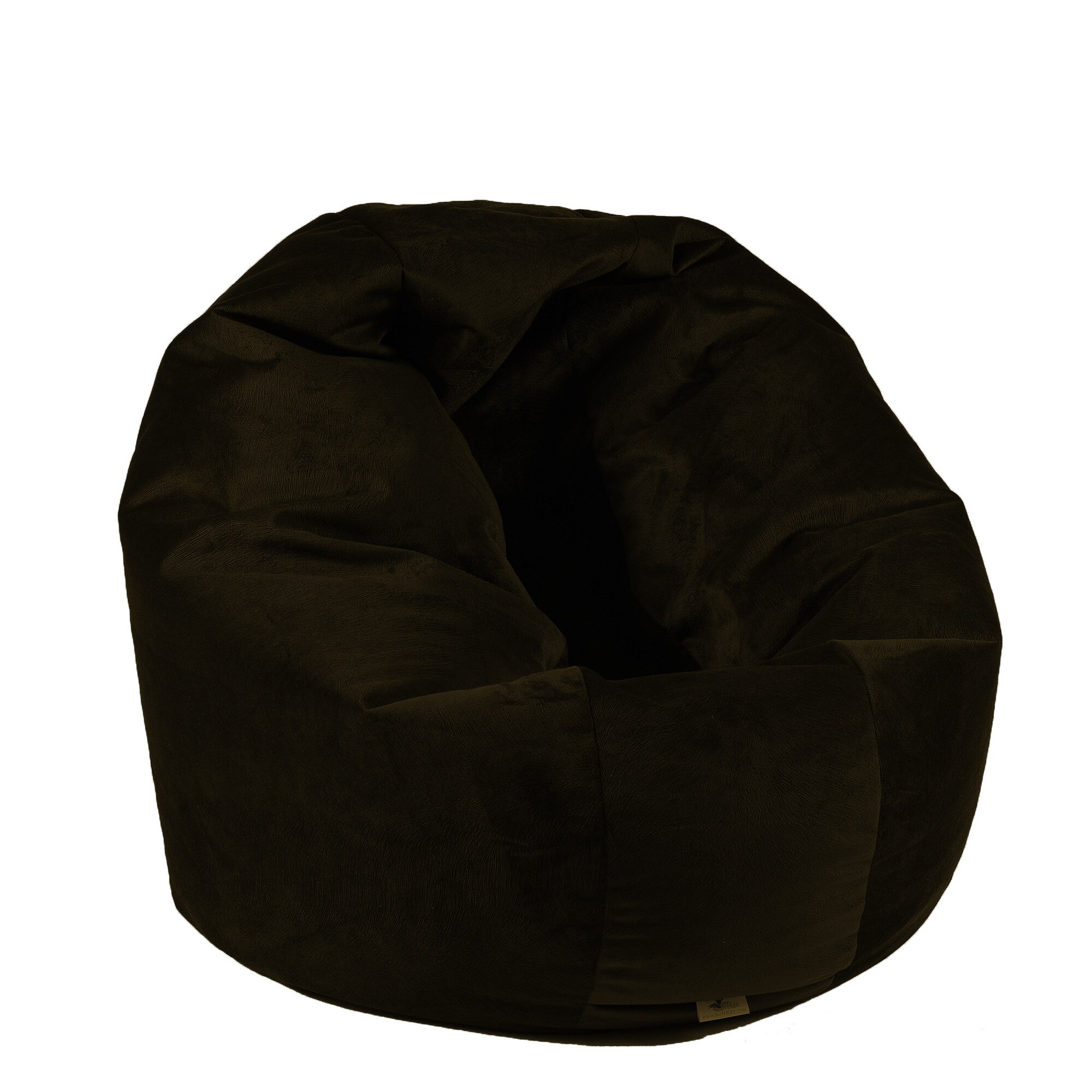 Fotoliu Pufrelax Relaxo XL - Brown Muffin (Gama Diamond) cu husa detasabila textila, umplut cu perle polistiren