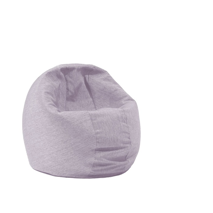 Пуф Pufrelax, за деца, 190л., Relaxo - Lilac, Гама Premium, Пълнеж от Полистиролни, Перящ се текстилен калъф