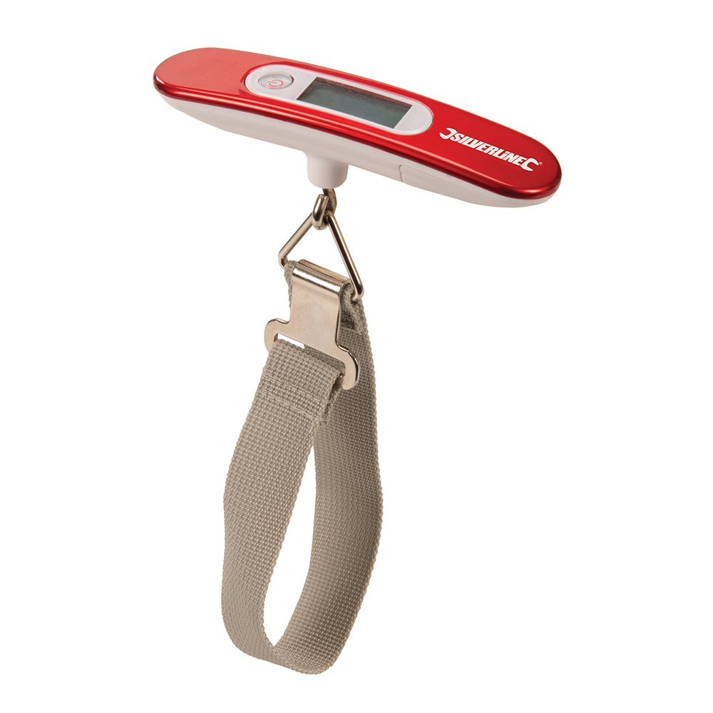 Cantar de mana digital bagaje, 50Kg / 110lb, Silverline