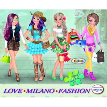 Puzzle - Fashion Milano, 120 piese Puzzle - Fashion Milano, 120 piese