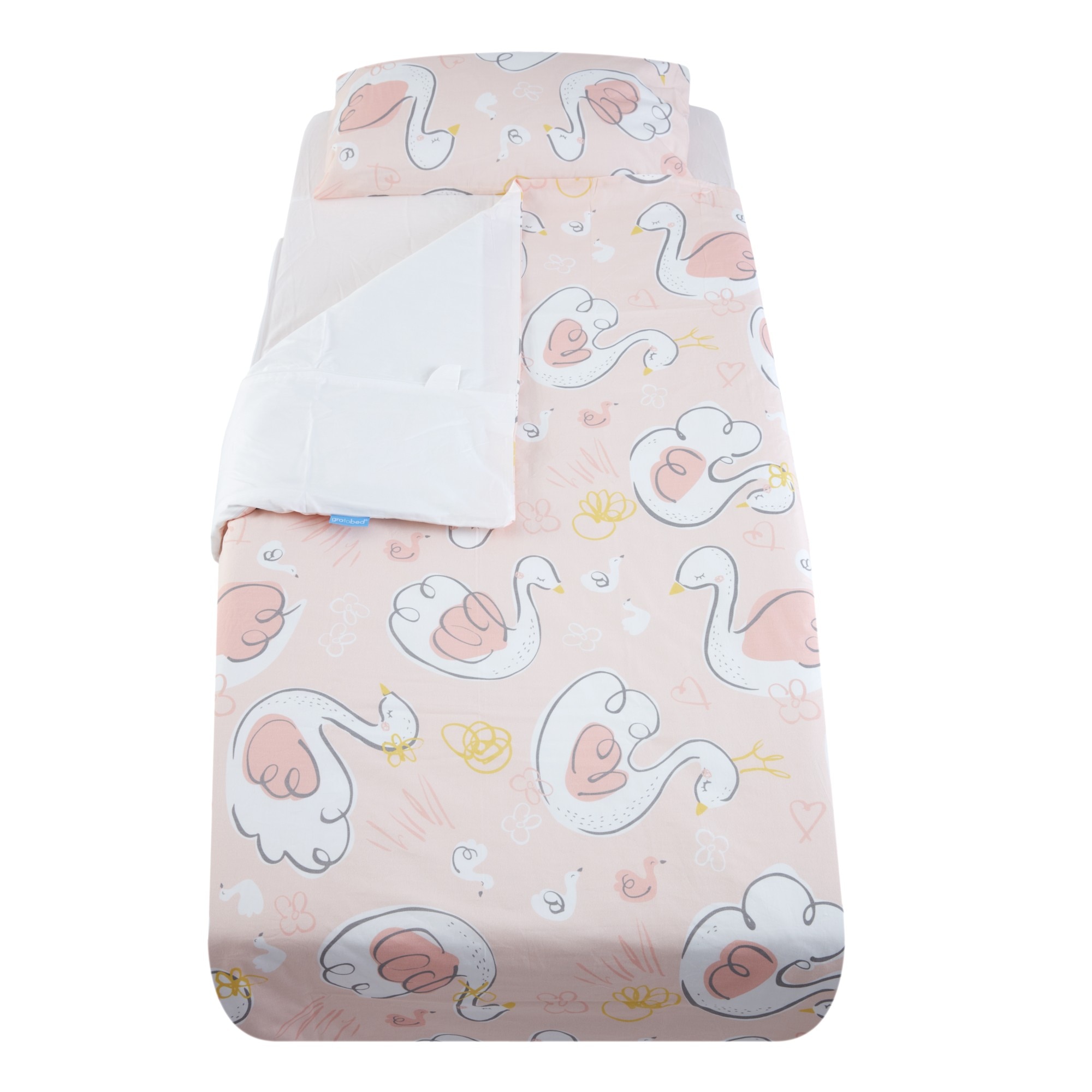 Lenejerie de pat Lacul Lebedelor - Patut cu saltea de 70 x 140 cm, Gro