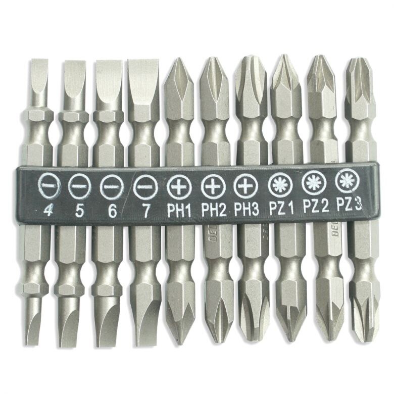 Set capete de surubelnita Dedra 10 bucati 65mm SL4/5/6/7, PH1/2/3, PZ1/2/3