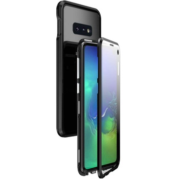 Husa Magnetic Glass 360° (sticla fata + spate) pentru Samsung Galaxy S10e, Negru Husa Magnetic Glass 360° (sticla fata + spate) pentru Samsung Galaxy S10e, Negru
