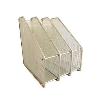 Suport dosar metalic mesh cu 3 compartimente Forpus 30578 silver Suport dosar metalic mesh cu 3 compartimente Forpus 30578 silver