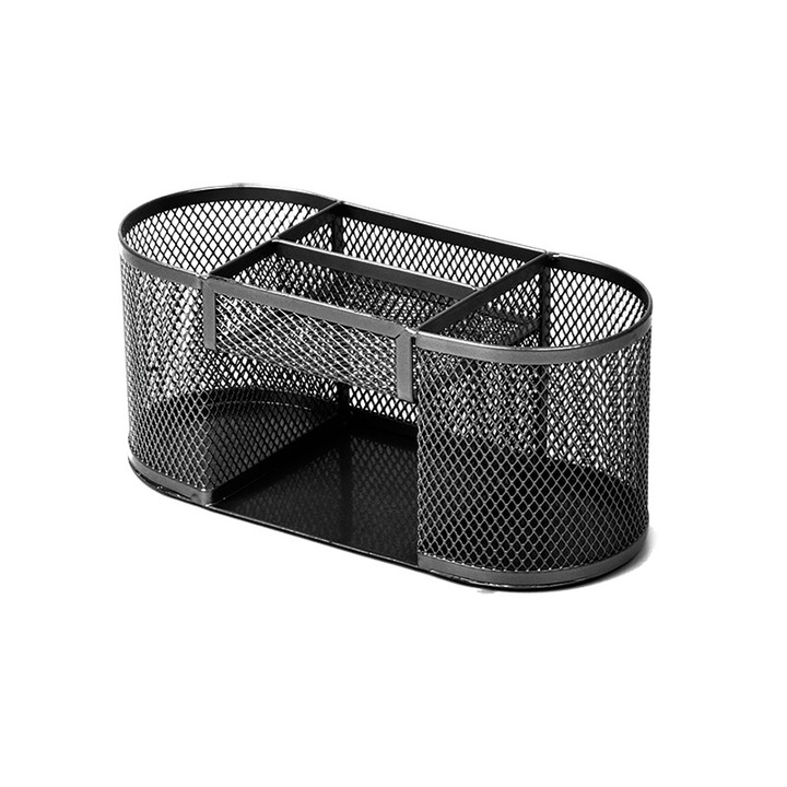 Suport pentru accesorii de birou metalic mesh Forpus 30569 negru