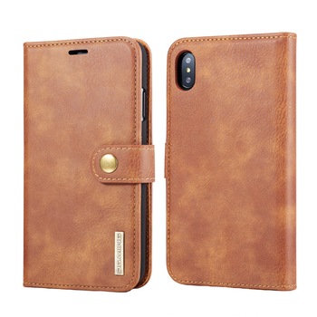 Husa iPhone XS Max - CaseMe, piele, 2 in 1, protectie superioara, inchidere cu capsa magnetica, tip portofel, back cover, stand, Maro Husa iPhone XS Max - CaseMe, piele, 2 in 1, protectie superioara, inchidere cu capsa magnetica, tip portofel, back cover, stand, Maro